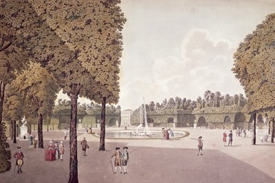 Jardin de Schönbrunn, gravé par Johann Ziegler - Laurenz Janscha